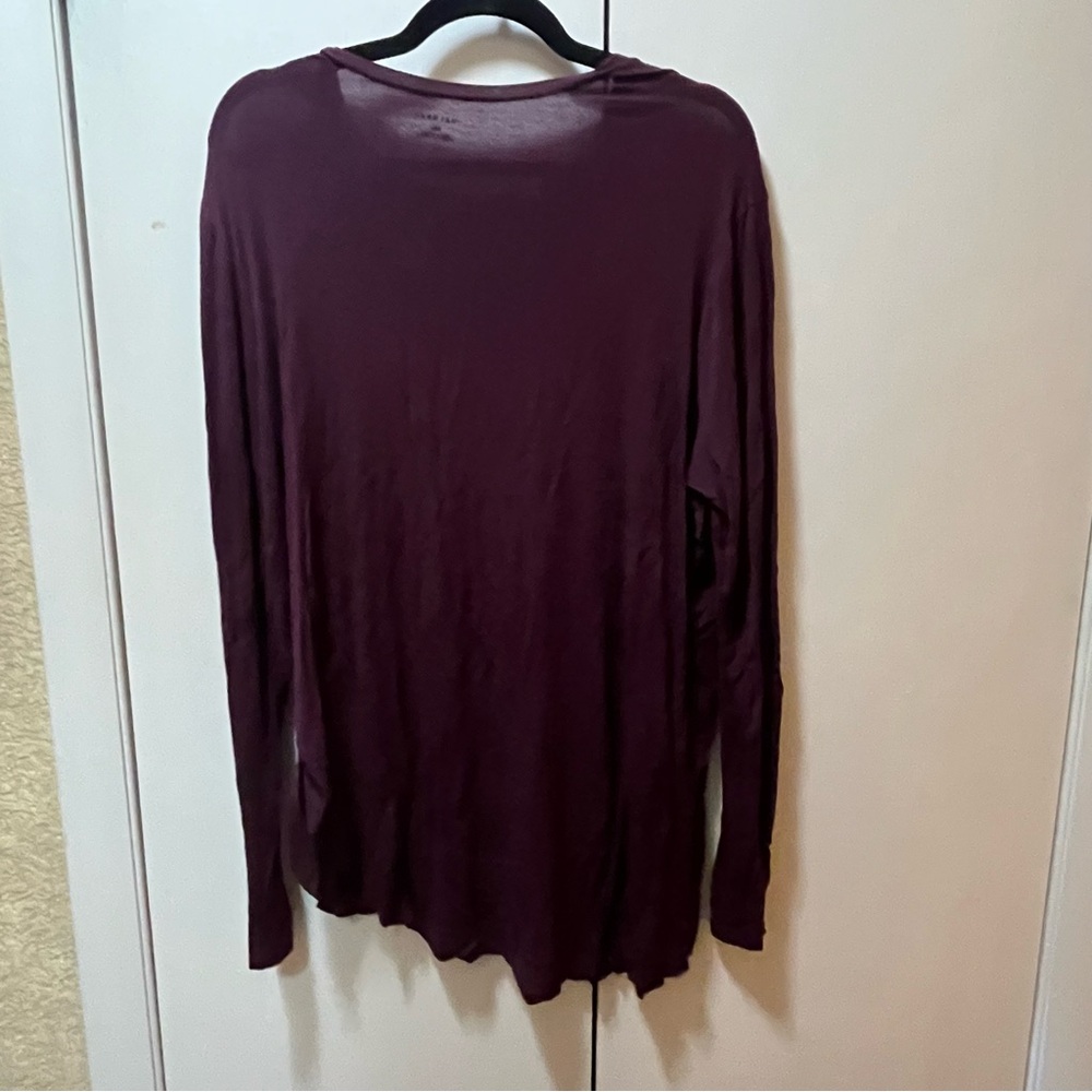 Halogen Purple Relaxed Long Sleeve Tee - Picture 5 of 5
